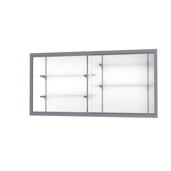 Recessed Wall Case 96x48x16, White